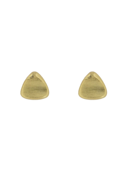Pendientes Plata Dorada Mujer PPR 732/MC Triángulo En Brillo