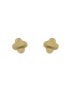 Pendientes Plata Dorada Mujer PPR 734/MC Trébol En Brillo