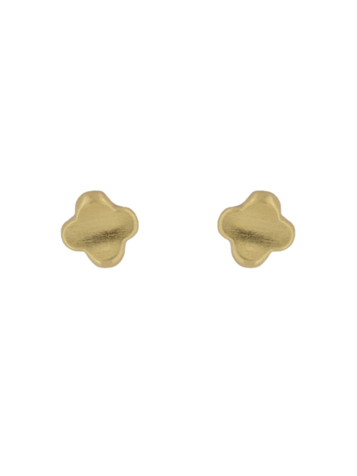 Pendientes Plata Dorada Mujer PPR 734/MC Trébol En Brillo
