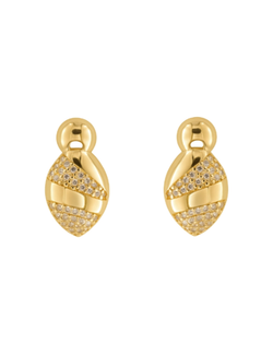 Pendientes Plata Dorada Mujer PPR 775/C Circonitas