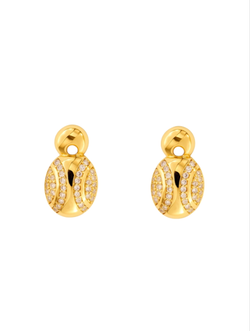 Pendientes Plata Dorada Mujer PPR 776/C Circonitas