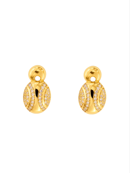 Pendientes Plata Dorada Mujer PPR 776/C Circonitas