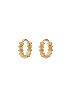 Pendientes Plata Dorada PPAC194/C Aro En Brillo