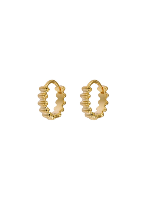 Pendientes Plata Dorada PPAC194/C Aro En Brillo