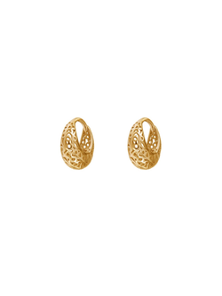 Pendientes Plata Dorada PPAC196/C Aro Calado