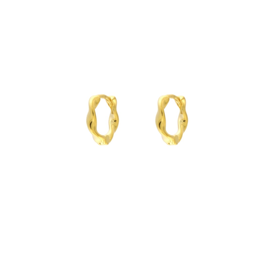 Pendientes Plata Dorada PPAC205/C Aro En Brillo