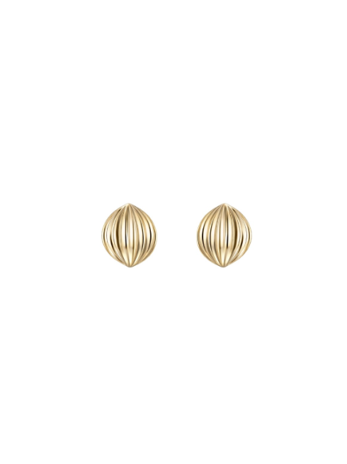 Pendientes Plata Dorada PPR 801/C Concha En Brillo