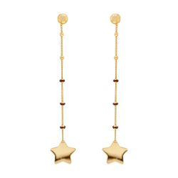Pendientes Plata Dorada Sovrani AVP241 Estrella Con Bolas Esmaltadas