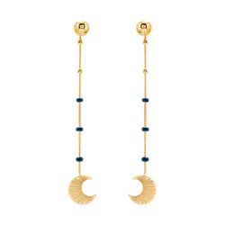 Pendientes Plata Dorada Sovrani AVP321 Luna Con Bolas Esmaltadas