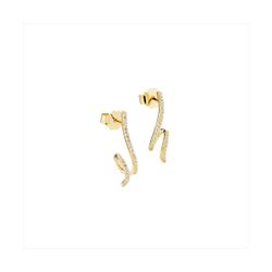 Pendientes Plata Dorada Sovrani J11668 Circonitas 2,00cm