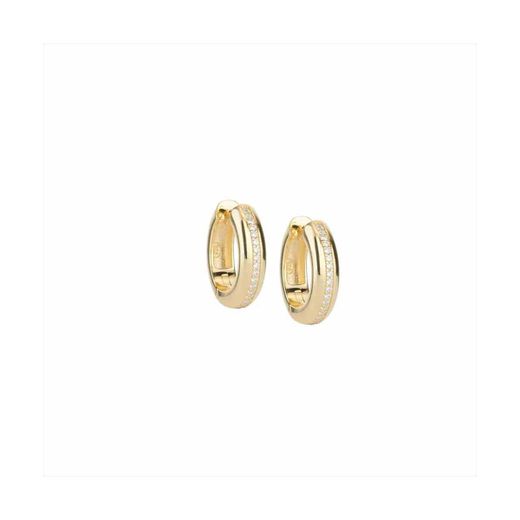 Pendientes Plata Dorada Sovrani J11753 Aro C. Circonitas 1,50cm