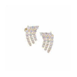 Pendientes Plata Dorada Sovrani J12006 Circonitas 2,50cm