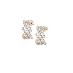 Pendientes Plata Dorada Sovrani J12745 Circonitas 1,50cm
