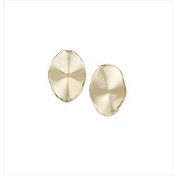 Pendientes Plata Dorada Sovrani Mujer J11381 Óvalos Martillados Irregulares 3,5cm