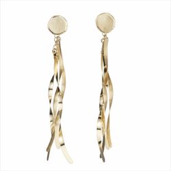 Pendientes Plata Dorada Sovrani Mujer J11389 Colgantes Moldeados 9cm