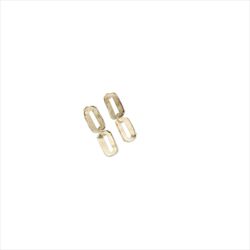 Pendientes Plata Dorada Sovrani Mujer J12505 Colgante Óvalos Calados 5cm