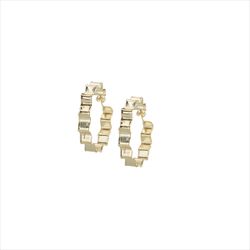 Pendientes Plata Dorada Sovrani Mujer J12517 Acordeón 4,5cm