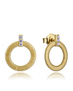 Pendientes Plata Dorada Viceroy 1,8cm 13243E100-30 Circulo Circonitas