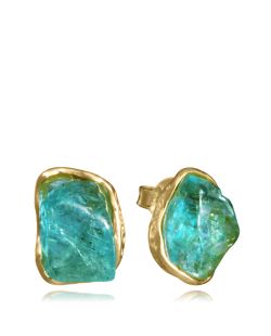 Pendientes Plata Dorada Viceroy Mujer 2370E100-43 Piedras Apatita Natural C. Forma Irregular