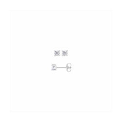 Pendientes Plata E02491 Circonita Redonda