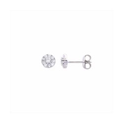 Pendientes Plata E06445 Piedra Con Circonitas