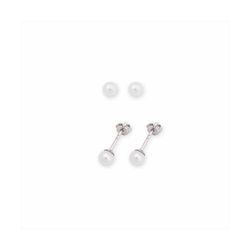 Pendientes Plata E08271 Perlas