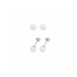 Pendientes Plata E08272 Perlas