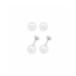 Pendientes Plata E08274 Perlas