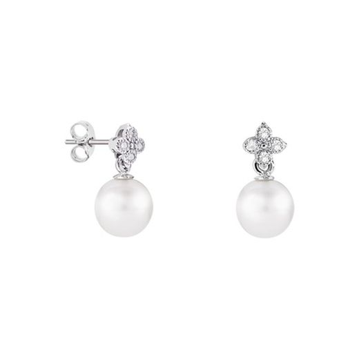 Boucles d'oreilles Argyor MRM 8 mm Sphère Argent (AG) 79B0100TD1 Topaze Perle