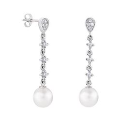 Pendientes Plata Esfera Argyor MRM 8mm (AG)79B0203TD1 Topacios Perla