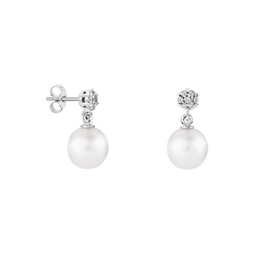 Argyor MRM 8mm Sphere Silver Earrings (AG)79B0600TD1 Topaz Pearl