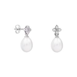 Pendientes Plata Lágrima Argyor MRM 8mm (AG)79B0100TE1 Topacios Perla