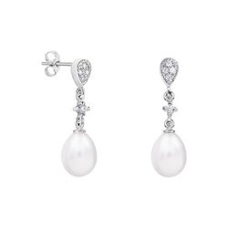 Pendientes Plata Lágrima Argyor MRM 8mm (AG)79B0201TE1 Topacios Perla