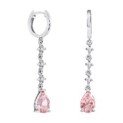 Pendientes Plata Lágrima Argyor MRM 9x6mm (AG)79B0303TA3 Topacios Rosa