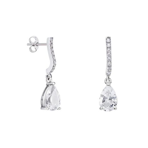 Brincos Argyor MRM em forma de lágrima de prata 9x6 mm (AG)79B0500TA1 Topázio branco