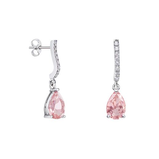 Boucles d'oreilles en argent Argyor MRM en forme de larme, 9 x 6 mm (AG) 79B0500TA3, topaze rose