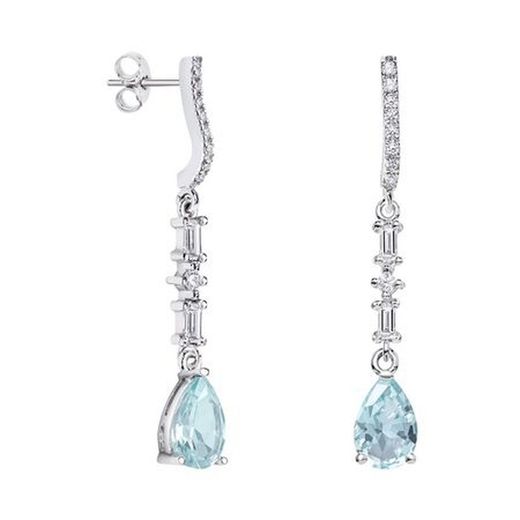Argyor MRM Silver Teardrop Earrings 9x6mm (AG)79B0506TA2 Blue Topaz
