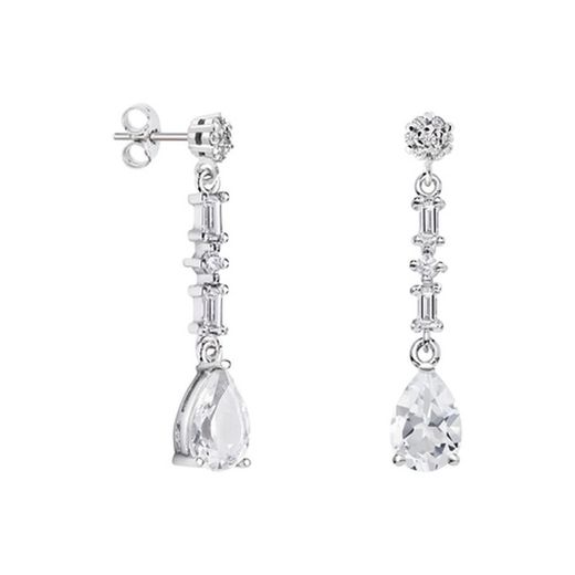 Arracades Plata Llàgrima Argyor MRM 9x6mm (AG)79B0606TA1 Topacis Blanc