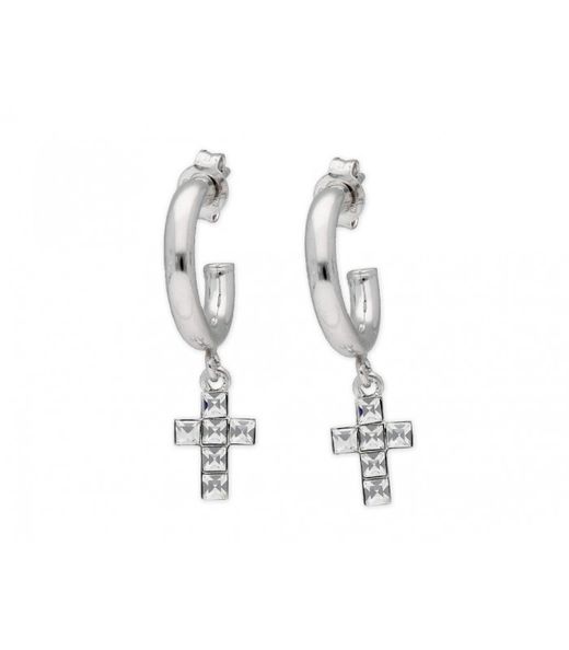 Arracades Plata Liska 2,5cm LSW4296A Creu