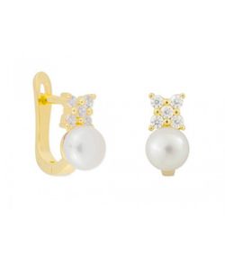 Pendientes Plata Liska BAM022A-D Circonitas Perlas