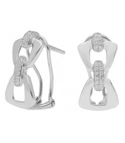 Pendientes Plata Liska LAD3080A Eslabón Circonitas