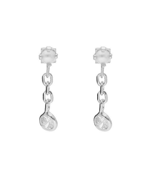 Arracades Plata Liska LAF6417A Penjoll Perla Circonita