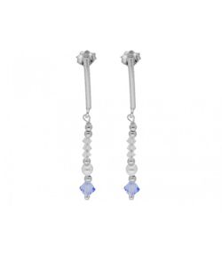 Pendientes Plata Liska LSW3235A-AQ Colgate Circonitas