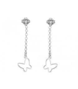 Pendientes Plata Liska LSW4337A Colgante Marisposa