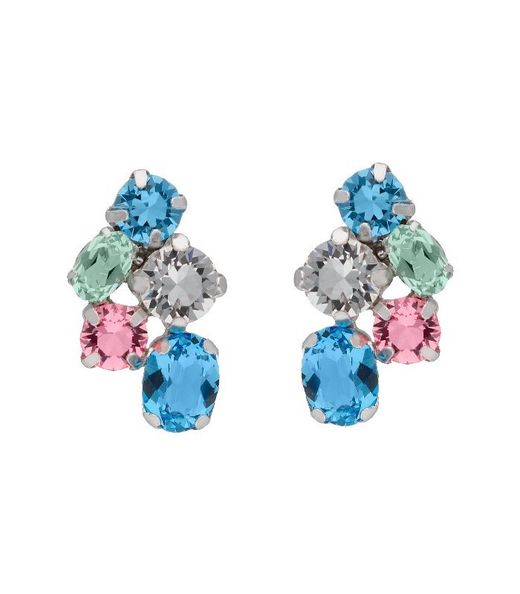 Boucles d'oreilles Liska Argent LSW4372A Zircons Multicolores