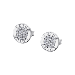 Pendientes Plata Lotus LP1252-4/1 Grabado LOTUS Circonitas