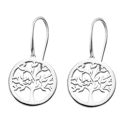 Pendientes Plata Lotus LP1641-4/1 Colgante Árbol De La Vida