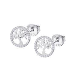 Pendientes Plata Lotus LP1778-4/1 Árbol De La Vida Circonitas