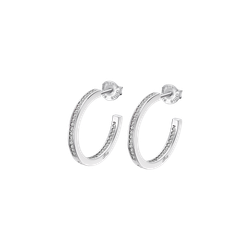 Pendientes Plata Lotus LP1937-4/1 Aro Abierto Circonitas