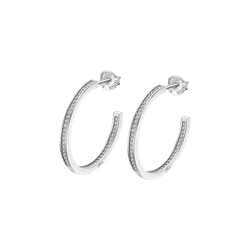 Pendientes Plata Lotus LP1937-4/2 Aro Abierto Circonitas